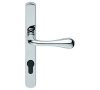 Carlisle Brass Manital Polished Chrome Astro Lever On Euro Lock Narrowplate 92mm C/c (Aq1Np92Cp)