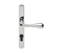 Carlisle Brass Manital Satin Chrome Astro Lever On Euro Lock Narrowplate 92mm C/c (Aq1Np92Sc)