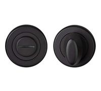 Carlisle Brass Matt Black Thumbturn Snib & Release on Round Rose | SZM004MB