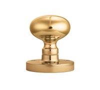 Carlisle Brass Polished Brass Mushroom Mortice Knob (M35)