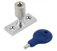 Carlisle Brass Premium Quality Locking Casement Stay Locking Pin with Key (Satin Nickel)