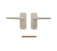 Carlisle Brass SAA22 Lever ON Backplate-Latch, Satin Aluminium