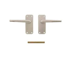 Carlisle Brass SAA22 Lever ON Backplate-Latch, Satin Aluminium