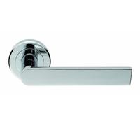 Carlisle Brass Serozzetta Edge Lever on Concealed Fix Rose - Modern Internal Door Handles, Polished Chrome Finish - Chrome Door Handles Internal, 12L x 5W Centimetres