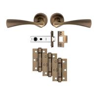 Carlisle Brass Sintra Lever on Rose Latch Ultimate Door Pack Antique Brass