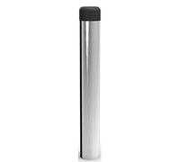 Carlisle Brass Solid Concealed Fix Cylinder Pattern Wall/Skirting Mounted Door Stop without Rose - 115mm Projection (Longer Version) (Satin Chrome)