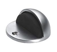 Carlisle Brass Solid Oval Floor Mounted Half Moon Door Stop (Satin Chrome)