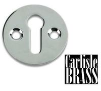 Carlisle Brass Victorian Keyhole Escutcheon Cover 32mm - Polished Chrome