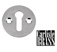 Carlisle Brass Victorian Keyhole Escutcheon Cover 32mm - Satin Chrome