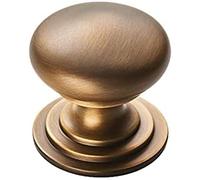 Carlisle Brass Victorian Knob - 25mm Antique Brass Cupboard & Cabinet Door Knob