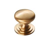 Carlisle Brass Victorian Knob - 38mm Satin Brass Cupboard & Cabinet Door Knob