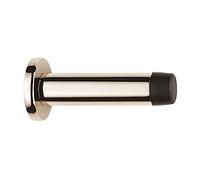 Carlisle Brass Wall Mounted Cylinder Brass Doorstop With Rose