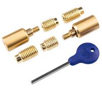 Carlisle Brass WF18 Sash Window Stop Restrictor, Solid Brass, Satin Brass