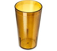 Carlisle FoodService Products SAN Plastic Tumbler, Amber, 12 oz