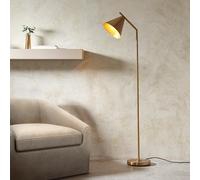 carlisle metal floor lamp in brushed antique brass