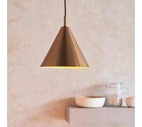 carlisle metal pendant ceiling light in antique brass