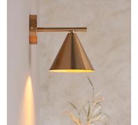 carlisle metal wall light in antique brass