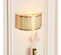 carlisle metal wall light in gold