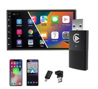 Carlizem Carplay and Android Auto 2-in-1 Wireless Adapter | Quick Connect and Auto Reconnect | Bluetooth 5.3 and 5.8GHz WiFi | High Performance | Easy to Use and Set Up iOS and