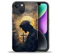 CARLOCA Case for iPhone 14 iPhone 13,Faith Inspired Christians Scripture Design Hybrid Dual Protection Soft TPU Hard PC Shockproof Anti-Scratch Cover Men Women Stylish Protective Phone Case