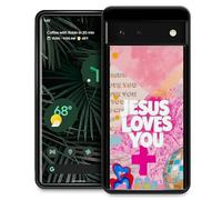 CARLOCA Compatible with Google Pixel 6 Case,Fashion Graphic Design Shockproof Anti-Scratch Drop Protection Case for Google Pixel 6 Pink Preppy Collage Jesus Loves You Cases