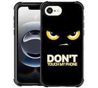 CARLOCA Compatible with iPhone 16e Case, Design for Girl Shockproof Anti-Scratch Hard PC Back Case Fashion Pattern Angry Dont Touch My Phone