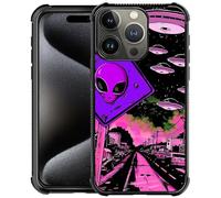 CARLOCA Compatible with iPhone Pro Case, Trippy Alien Fashion Pattern Design for Girl Shockproof Anti-Scratch Hard PC Back Case for iPhone Pro