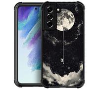 CARLOCA Compatible with Samsung Galaxy S22 Plus Case,Climbing The Moon Pattern Design for Girl Boy Shockproof Anti-Scratch Case for Samsung Galaxy S22 Plus