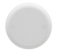 Carlon CPC4WH Ceiling Fan Box Cover, Round, Blank, 4-Inch Diameter, White