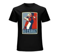 Carlos Alcaraz Hope Style Mens Funny Unisex T-Shirts Graphic Print Black Tee XL