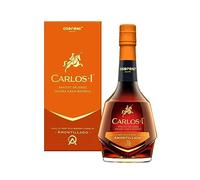 CARLOS I Amontillado Brandy de Jerez Solera Gran Reserva | Made with Grape and Aged in Centuries-Old Casks Hand-Selected from La Honda Amontillado Solera. 40.3% Alcohol Volume - Bottle Size 70cl