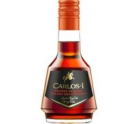 CARLOS I Brandy de Jerez Solera Gran Reserva | Made with Grape and Aged in Centuries-Old Casks Following the Traditional System of Criaderas and Solera. 40% ABV - 5cl Miniature (1 bottle)