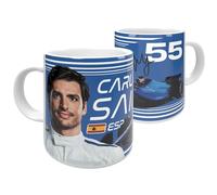 Carlos Sainz Ceramic Mug 2025-11oz Blue/White