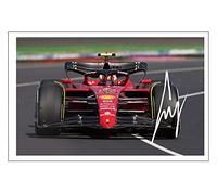 Carlos Sainz F1 Formula One Signed 12x8 Inch Photo Print With Pre Printed Signature Autograph Gift Wall Art, Motor Racing Artwork