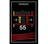 Carlos sainz Notebook: box box box /F1 Journal 120 blank lined pages (f1 Notebooks)