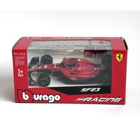 Bburago Formula 1 F1 FERRARI SF-23 Race Car (Sainz) - 1:43 Scale - Incredibly Detailed Die-Cast Replica Collectible Model Vehicle, Red/Black