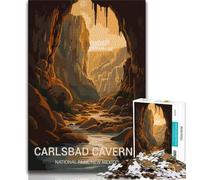 Carlsbad Caverns 1000 Piece Jigsaw Puzzles for Adults & Teens,Learning Educational Toys Family Games Birthday Present,Gifts 75x50cm