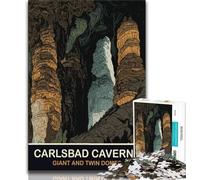 Carlsbad Caverns Jigsaw Puzzles for Teenagers,Challenging Game Toys Every Piece Is Unique - Challenging Family Fun Game 38x26cm