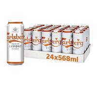 Carlsberg Export Lager Beer 24 x 568ml Pint Cans (Pack of 24)