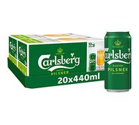 Carlsberg Pilsner Lager Beer 20 x 440ml Cans (Pack of 20)