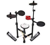 Carlsbro CLUB100 5-Piece Beginner Electronic Drum Kit with Adjustable Sounds & Effects, Ideal Childrens Electric Drum Set, Compact Keyboard for Learners, 50 Lessons Included