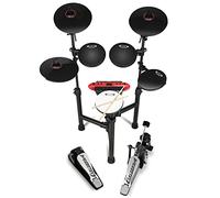 Carlsbro CSD130 R electronic drum kit, 8-piece set with Commander 130 module, 250 sounds, 20 drum kits, foldable rack, portable electric drum set for beginners, USB MIDI, headphones, Melodics lessons