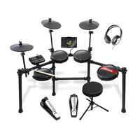 Carlsbro CSD25M Mesh Head Electronic Drum Kit, 7-Piece Digital Electric Set with Stool, Headphones, Tablet Holder, AUX Cable & 50 Free Melodics Lessons