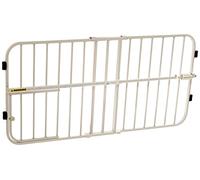 Carlson Adjustable 66-106cm Gate, with Small Pet Door White