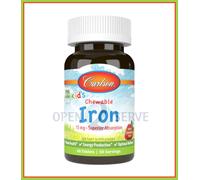 Carlson Labs Kid's Chewable Iron | Wellness - 15mg Natural Strawberry 60 tablets