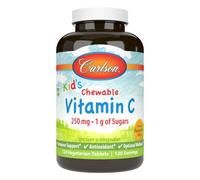 Carlson Labs Kid's Chewable Vitamin C 250mg Natural Tangerine Tablets 120