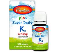 Carlson Labs, Kids, Super Daily K2, 22.5 mcg, 0.34 fl oz (10.16 ml)