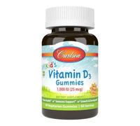 Carlson Labs Kid's Vitamin D3 1000iu Natural Fruit Gummies 60 Gummies