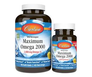 Carlson Labs Maximum Omega Softgels 2000 Softgels