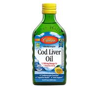 Carlson Labs Norwegian Cod Liver Oil, 1100mg Natural Lemon, 250 ml (Pack of 1)